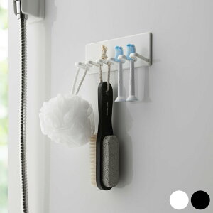 【クーポン対象外】 歯ブラシホルダー マグネットバスルーム歯ブラシホルダー(5連) タワー tower 山崎実業【歯ブラシホルダー 歯ブラシ掛け 収納 人気 ナチュラル おしゃれ yamazaki】