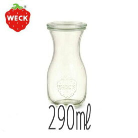 ジャー「WECK」ジュースジャー（290ml/S）【ガラス ボトル イチゴ 保存 容器 キッチン 収納 カラフェ ピッチャー 水差し キッチン雑貨 おしゃれ かわいい ガラス ドイツ 台所 シンプル WECK イチゴ柄 プチギフト キッチングッズ】