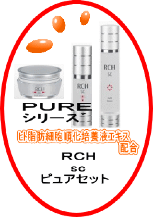 RCH SC ピュアクリーム 1点ローション 2点セット 楽天市場】ポイント10倍RCH SC ピュアシリーズセットローション