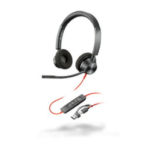HP(Inc.) Poly Blackwire 3320 USB-C+USB-A ϊA_v^t  Lf mCY(8X219AA) ڈ݌=