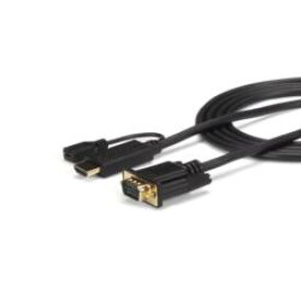 StarTech.com ディスプレイ変換ケーブル/HDMI - VGA/1.8m/1080p/ブラック(HD2VGAMM6) 目安在庫=○