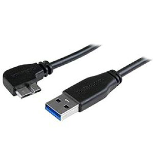 StarTech.com USB�P�[�u��/A - Micro-B/50cm/USB 3.0/��L�^/�I�X�E�I�X/BK(USB3AU50CMLS) �ڈ��݌�=��[���[���֑Ώۏ��i]