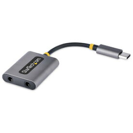 StarTech．com オーディオスプリッター／USB-C接続／3.5mm 4極ステレオミニジャック(USBC-AUDIO-SPLITTER) 目安在庫=△