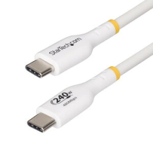 StarTech�Dcom USB-C�P�[�u��/3m/USB 2.0/240W/PD 3.1 EPR/USB-IF/�z���C�g(USB2EPR3MW) �ڈ��݌�=��
