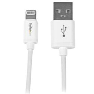 StarTech.com Lightning�P�[�u��/USB-A/1m/480Mbps/Apple MFi�F��/�z���C�g(USBLT1MW) �ڈ��݌�=��