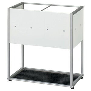 �g���_�v���_�N�c LAS�V���[�Y �P���� 24�{�p W400×D225×H450mm �V���o�[&�z���C�g 1��(LAS-24USP) �ڈ��݌�=��