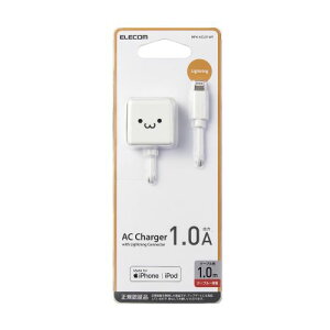 GR ELECOM iPhone[d iPad[d Lightning AC P[u zCgtFCX RpNg ^ L[u 1m(MPA-ACL01WF) [J[݌ɕi