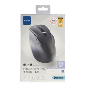 GR ELECOM Q̎gSn Bluetooth}EX É CX  5{^ ɂ 傫 XLTCY EX-G ubN(M-XGXL30BBSKBK) [J[݌ɕi