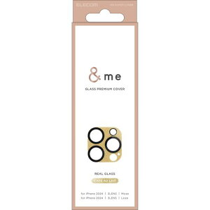 エレコム ELECOM iPhone 16 Pro / 16 Pro Max カメラフィルム ガラス カメラ全面 高透明 指紋防止 カメラレンズ保護カフェオレ(PM-A24CFLLP6BE) メーカー在庫品