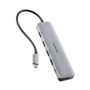 �G���R�� ELECOM USB-C �h�b�L���O�X�e�[�V���� 85W PD�[�d 4K HDMI×2 �ő�3��� �V���o�[(DST-M060BPSV) ���[�J�[�݌ɕi