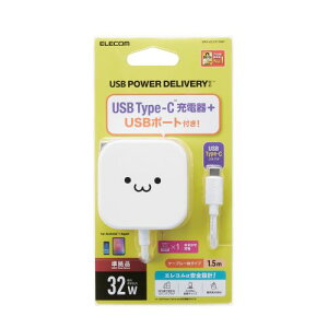 GR ELECOM USB RZg PD [d 20W X}z ^ubg USB-C USB-A×1|[g P(MPA-ACCP19WF) [J[݌ɕi