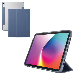 GR ELECOM 13C`iPad Air(M3/M2) tbvP[X ^y J[GbW wʃNA u[O[(TB-A25XWVFCBG) [J[݌ɕi