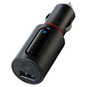 GR ELECOM FMgX~b^[ Bluetooth USB|[gt 2.4A ubN(LAT-FMBT02BK) [J[݌ɕi