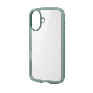 GR ELECOM iPhone 16 P[X nCubh Ռz y ^ Jی Xgbvz[t TOUGH SLIM LITE O[(PM-A24ATSLFCGN) [J[݌ɕi[[֑Ώۏi]