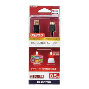 GR ELECOM DH-AMB3N05BK USB3.0P[u A-microB^Cv 0.5m ubN [J[݌ɕi