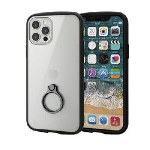 エレコム ELECOM iPhone12 iPhone12 Pro ケース カバー フレームカラー リング 耐衝撃 TPU(PM-A20BTSLFCRBK) メーカー在庫品