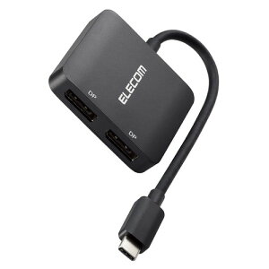 GR ELECOM USB Type-C(TM) - DisplayPort(TM)ϊA_v^[ 2|[g ubN(AD-CDP2BK2) [J[݌ɕi