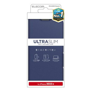 GR ELECOM iPhone 16e P[X U[ 蒠^ Ռz y ^ lCr[(PM-A25SPLFUNV) [J[݌ɕi