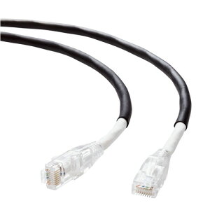 �G���R�� ELECOM LAN�P�[�u�� CAT6A 80m ���O�p PoE++ �Ή� ���� 10Gbps �X�g���[�g �u���b(LD-GPAOS/BK80) ���[�J�[�݌ɕi