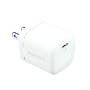 GR ELECOM ACA_v^[ USB Type C [d? 45W PD PPS Ή Type-C ×1 XCOvO zCg(ACDC-PD2245WH) [J[݌ɕi