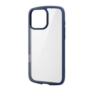 �G���R�� ELECOM iPhone 16 Pro Max �P�[�X �n�C�u���b�h �Ռ��z�� �y�� �J���������ی� �X�g���b�v�z�[���t TOUGH SLIM �l�C�r�[(PM-A24DTSLFCNV) ���[�J�[�݌ɕi