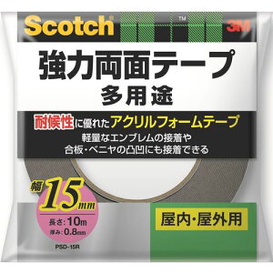 3M XRb` ͗ʃe[v pr ʉʗp 15mm×10m 1(PSD-15R) ڈ݌=