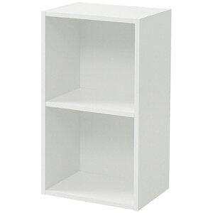 山善(YAMAZEN) カラーボックス A4ブラザーズ 2段 幅400×奥行290×高さ735mm ホワイト 1台(CABR-7540(WH)) 目安在庫=○