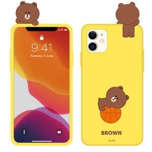 LINE FRIENDS iPhone 12 / Pro tBMAtJ[\tgP[X BASKETBALL BROWN(KCE-CSB052) d݌ɕi