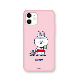 LINE FRIENDS iPhone 12 mini Browns Sports Club カラーソフトケース CONY(KCE-CSB041) 目安在庫=△