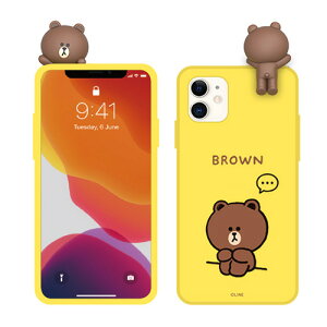 LINE FRIENDS iPhone 12 mini tBMAtJ[\tgP[X DRAWING BROWN CG[(KCE-CSB027) d݌ɕi