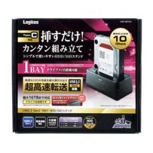 WebNiGRj ELECOM Logitec LGB-1BSTUC HDDESSDX^h/1Bay/USB3.2Gen2Ή [J[݌ɕi