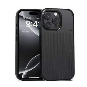 miak �~�A�b�N MOOD MagSafe�Ή��P�[�X �A�C�X�N���[�����`�[�t�̗��̃f�U�C�� for iPhone 16 Pro �u���b�N(MA27637i16PR) �d����݌ɕi