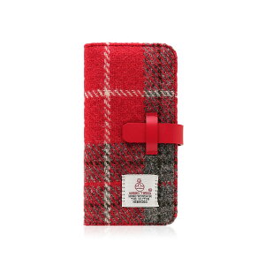 SLG Design iPhone XS / X Harris Tweed Diary レッド×グレー(SD10554i8) 仕入先在庫品