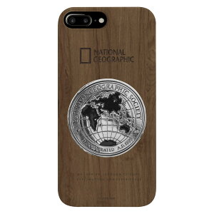 National Geographic iPhone 8 Plus/7 Plus Metal-Deco Wood Case ウォルナット(NG13050i8P) 仕入先在庫品