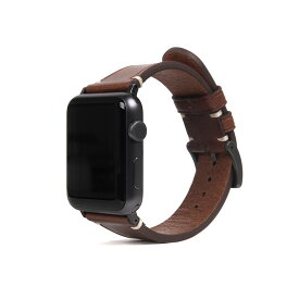 SLG Design Apple Watch バンド 42mm/44mm用 Italian Buttero Leather ブラウン(SD18381AW) 目安在庫=△