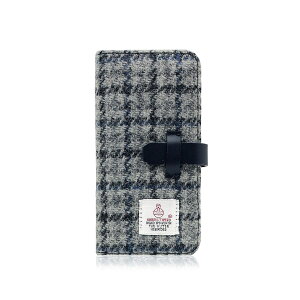 SLG Design iPhone XS / X Harris Tweed Diary グレー×ネイビー(SD10556i8) 仕入先在庫品
