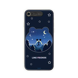 LINE FRIENDS iPhone 8/7 Light UP CASE ブラウン(KCL-LBR002) 目安在庫=○