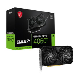 MSI GeForce RTX 4060Ti搭載グラフィックスカード / GDDR6 16GBモデル / （正式(RTX4060Ti VENTUS 2X ) 目安在庫=△