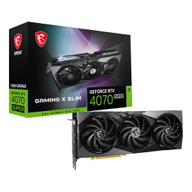 MSI （正式型番：GeForce RTX 4070 SUPER 12G GAMING X SLIM） GeForce RTX 407 目安在庫=○