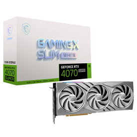 MSI GeForce RTX 4070 SUPER搭載グラフィックカード ホワイトカラーモデル（正(4070SUPER 12G GAMING) 目安在庫=○
