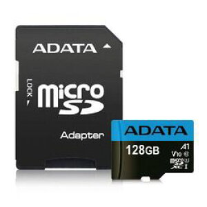 ADATA@Technology Premier microSDXC/SDHC UHS-I Class10 V10 A1 128GB(AUSDX128GUICL10A1-RA) ڈ݌=[[֑Ώۏi]