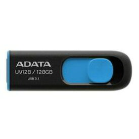 ADATA　Technology DashDrive UV128 128GB BLACK+BLUE AUV128-128G-RBE 目安在庫=○