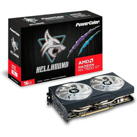POWERCOLOR Hellhound AMD Radeon RX 7600 XT 16GB GDDR6/デュアルファン搭載モデル(RX7600XT 16G-L/OC) 目安在庫=○