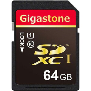 Gigastone SDXC�J�[�h 64GB UHS-1 1��(GJSX/64U) �ڈ��݌�=��