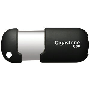 Gigastone USB2.0�t���b�V�������� �X���C�h�� 8GB �u���b�N/�V���o�[ 1��(GJU28GSLJ) �ڈ��݌�=��