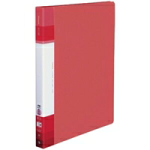 コクヨ KOKUYO クリヤーブック(Glassele)替紙式・背ポケットA4 30穴15P 背幅25-39mm コーラルピンク 1冊(ラ-GLB720P) 目安在庫=○