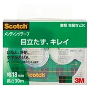 スコッチ テープ スコッチ(R) メンディングテープ 810 (30m巻 巻芯径25mm) 810-1-18D 【スコッチ】(3M-810-1-18D) 目安在庫=○
