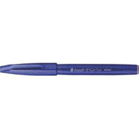 ぺんてる 筆touchサインペン 細字 ブルー(1本)(SES15CC) 目安在庫=○