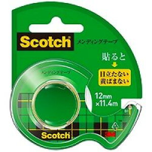 3M Scotch スコッチ メンディングテープ小巻 12mmディスペンサ付(3M-CM-12) 目安在庫=○