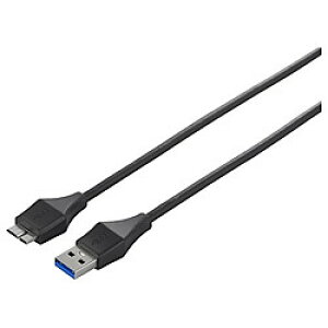 �o�b�t�@���[ BSUAMBSU320BK USB3.0 A to microB �X�����P�[�u�� 2m �u���b�N �ڈ��݌�=��